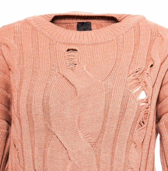 Pinko Distressed-Effect Crewneck Sweater