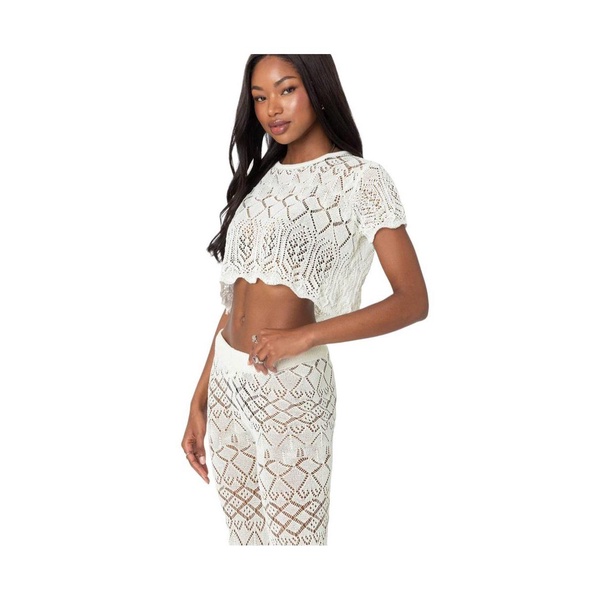 Women's Fable crochet Crop Top top