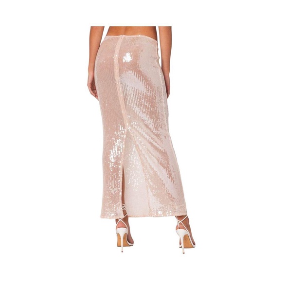 Women's Riki Sheer Sequin Maxi Skirt