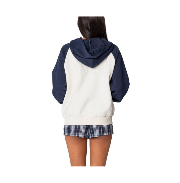 Women's Raglan Bow Oversized Hoodie