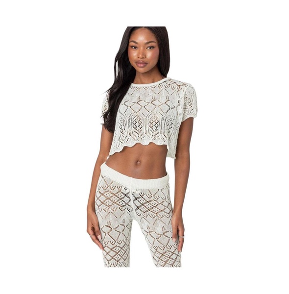 Women's Fable crochet Crop Top top