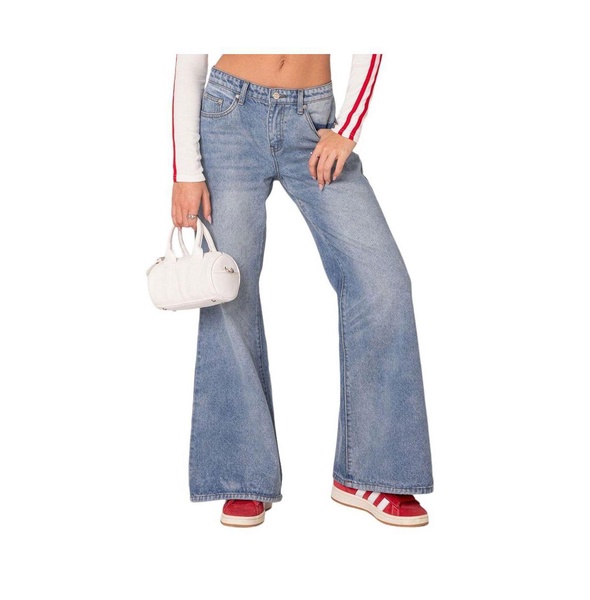 Women's Low rise wide leg jeans