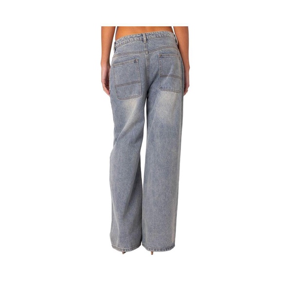 Women's Myla Washed Wide Leg Jeans