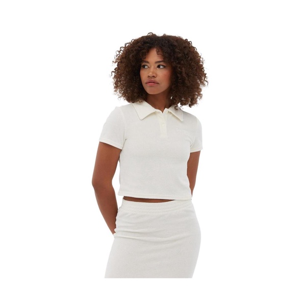 Women's Filby Terry Crop Polo Tee