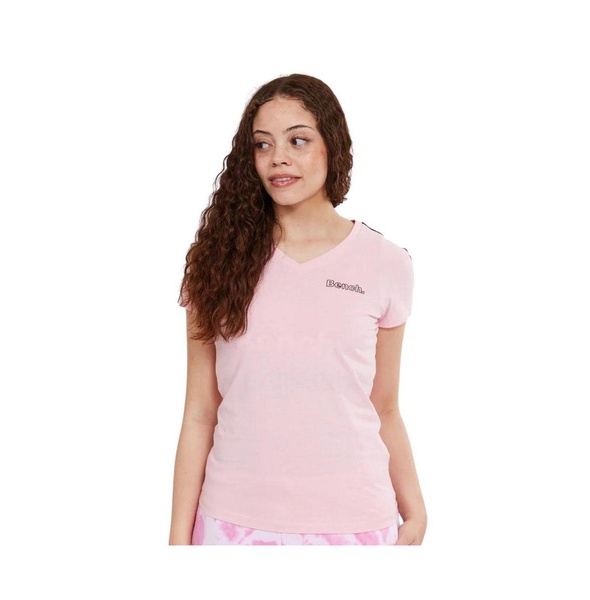 Womens Roxanna V-Neck Tee in Pink