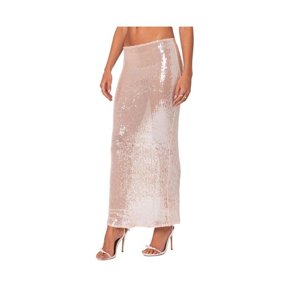 Women's Riki Sheer Sequin Maxi Skirt