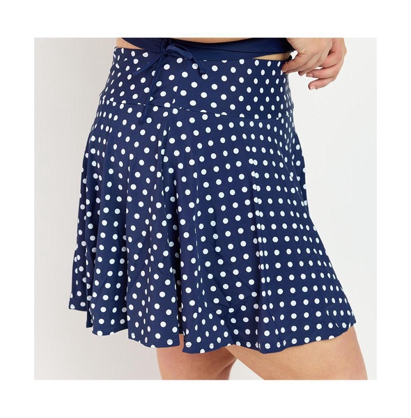 Plus Size Flowy Swim Skort