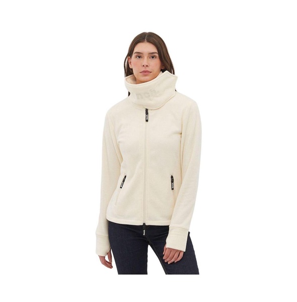 Women's Funnel Microfleece Zip-Up Wrap Neck Sweater