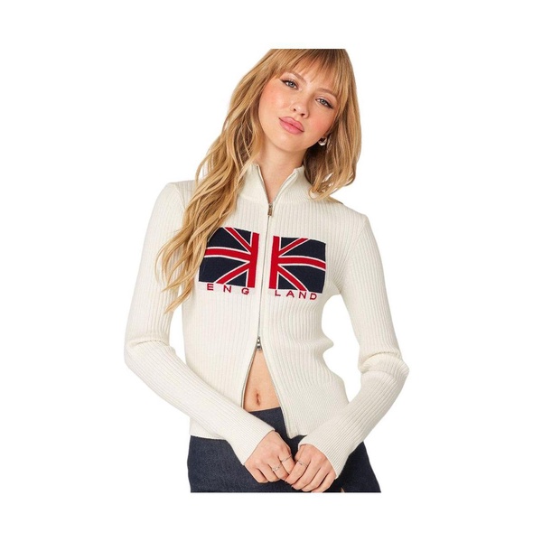 Women's England double zip cardigan