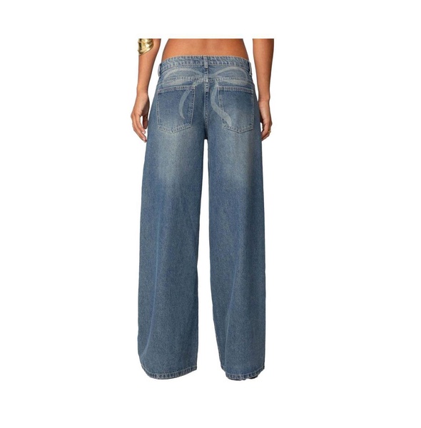 Women's Vyxen Vintage Washed Low Rise Jeans