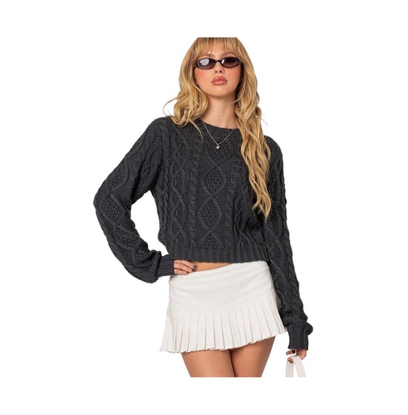 Women's Poppy cable knit sweater