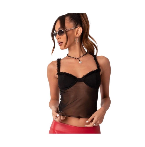 Women's Mercy Sheer Mesh Bra Top