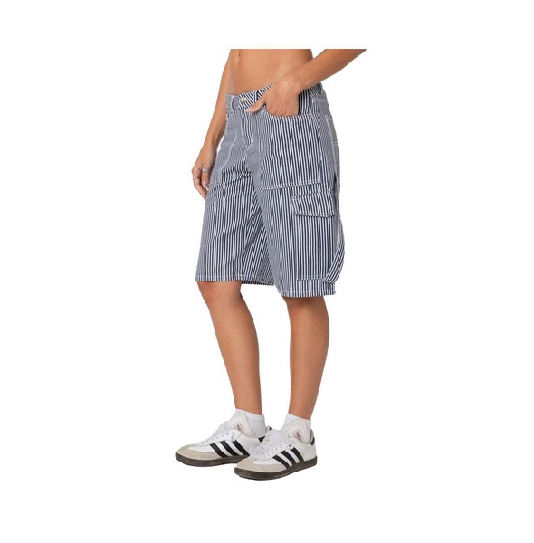 Women's Friday striped low rise cargo shorts