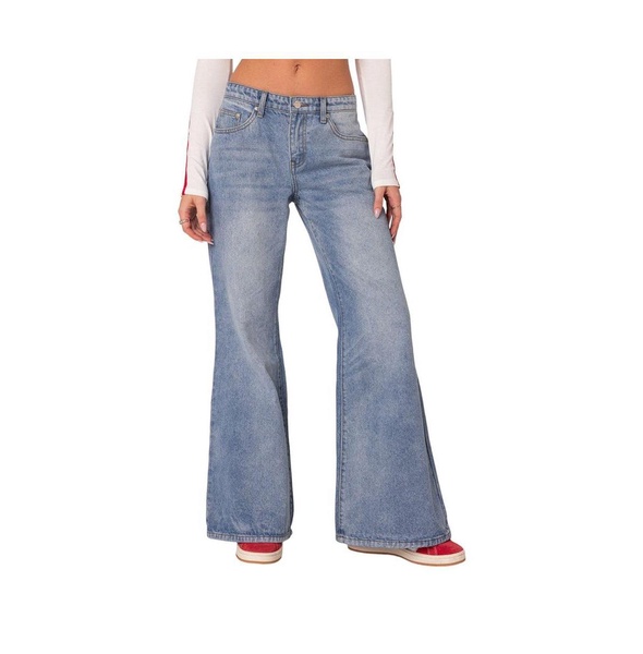 Women's Low rise wide leg jeans