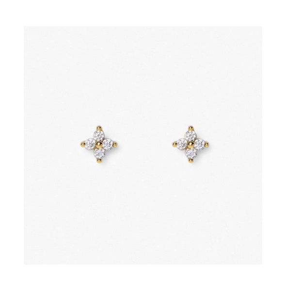 Gold Stud Earrings - Debbie