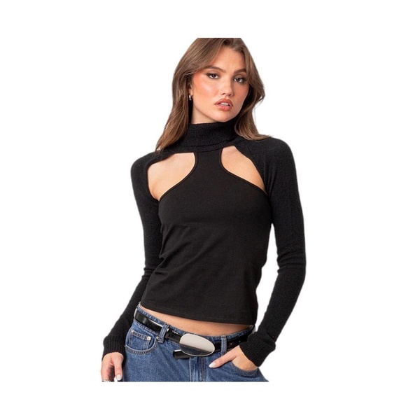 Women's Turtle neck shrug sweater