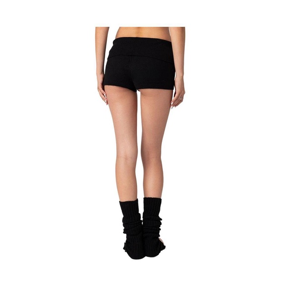 Women's Knit Fold Over Shorts