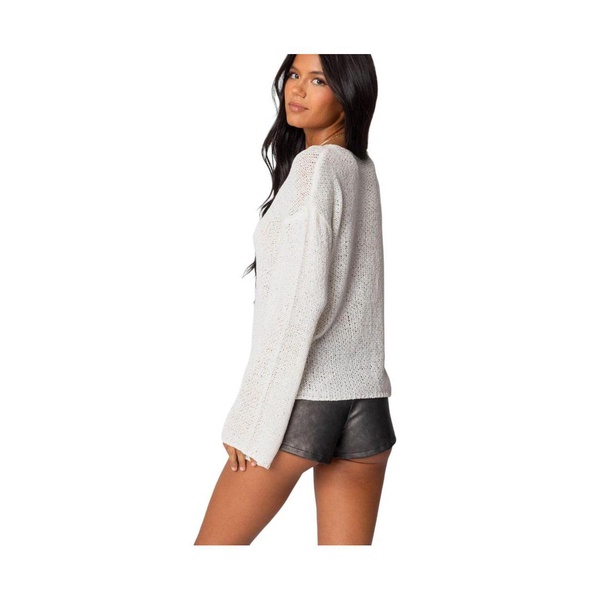 Women's Drop Shoulder Light Knit Sweater