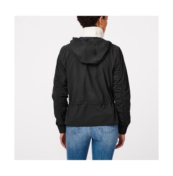 Women's Short Hooded Rain Jacket