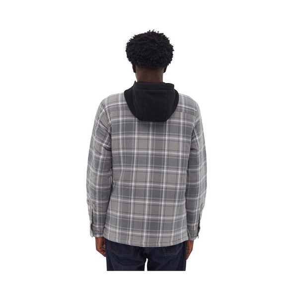 Manning Hooded Zip-Up Flannel Shirt