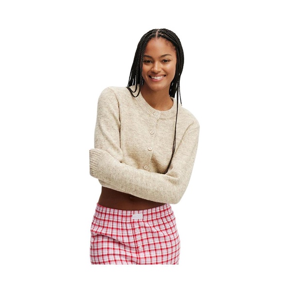 Women's Cropped Knit Cardigan