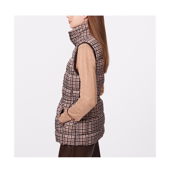 Women's Houndstooth Anorak Vest Jacket