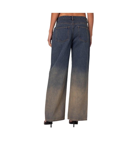 Women's Mud Wash Low Rise Slouchy Jeans