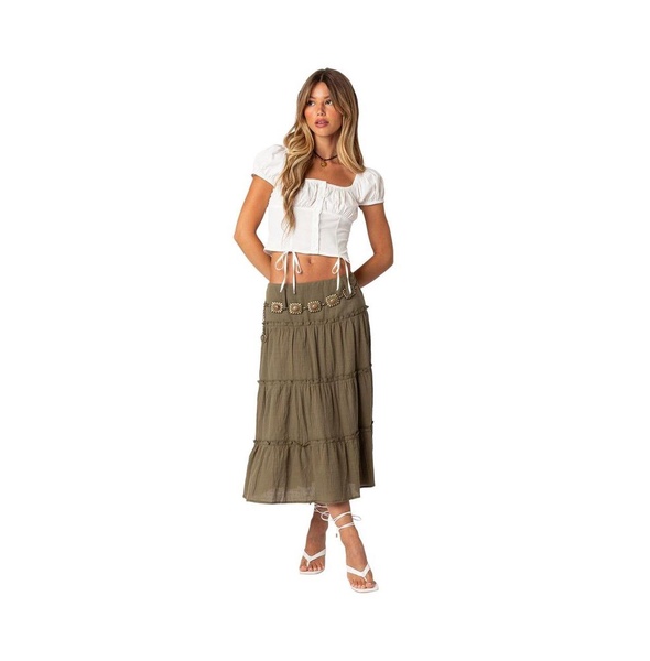 Women's Melinda Tiered Midi Skirt