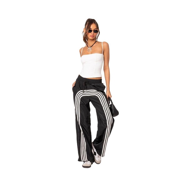 Women's Wilda striped nylon track pants