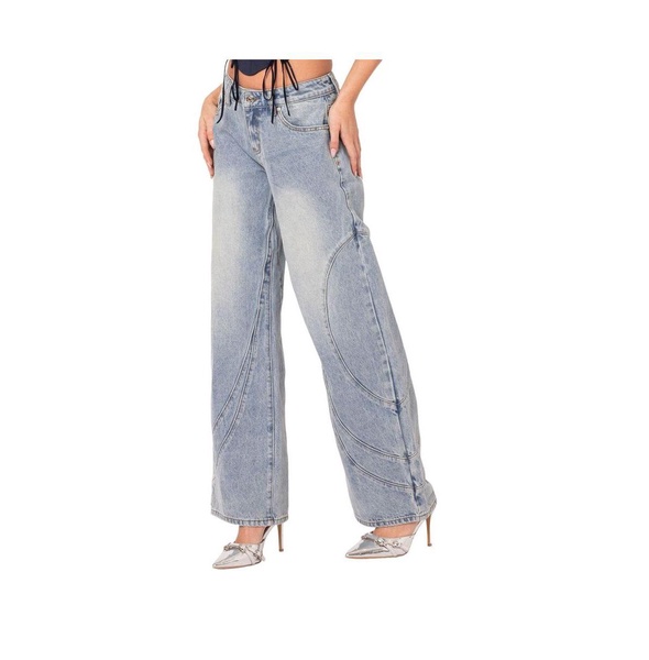 Women's Oaklyn stitch detail low rise jeans