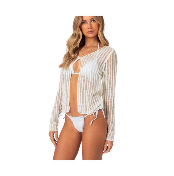 Women's Cayla Sheer Knit Cardigan