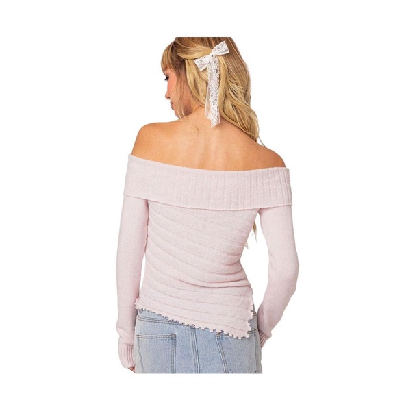 Women's Sonya fold over knit sweater top