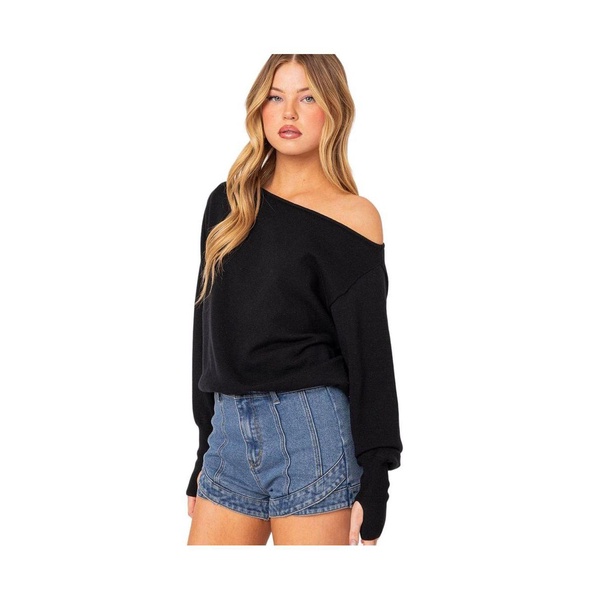 Women's Off Shoulder Oversized Sweater