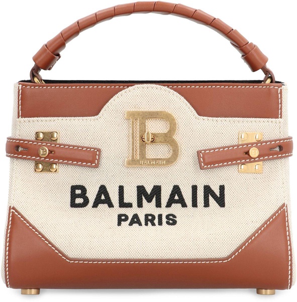 Balmain B Buzz 22 Canvas Top Handle Bag