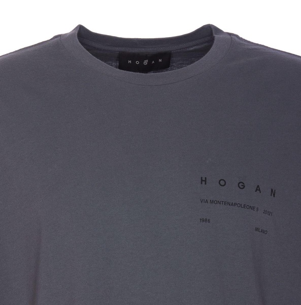 Hogan Logo Printed Crewneck T-Shirt