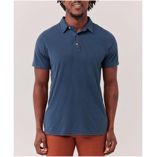 Seaside Linen Blend Polo Shirt Made With Organic Cotton