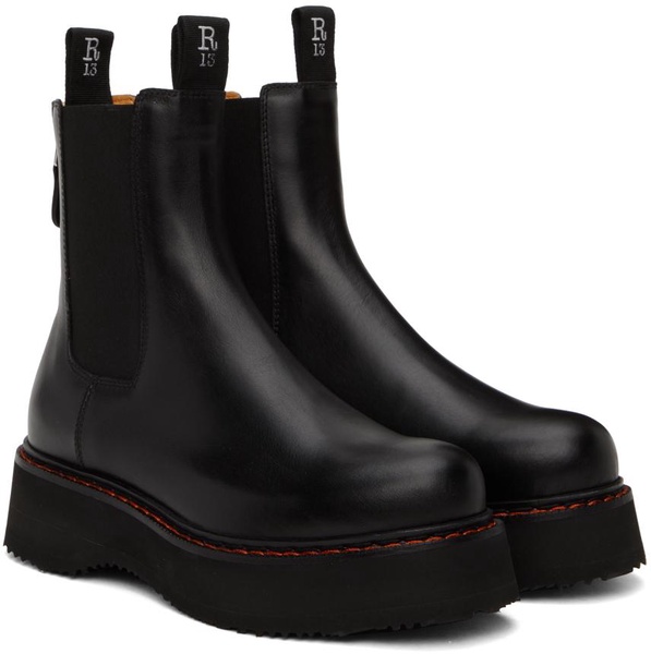 Black Single Stack Chelsea Boots