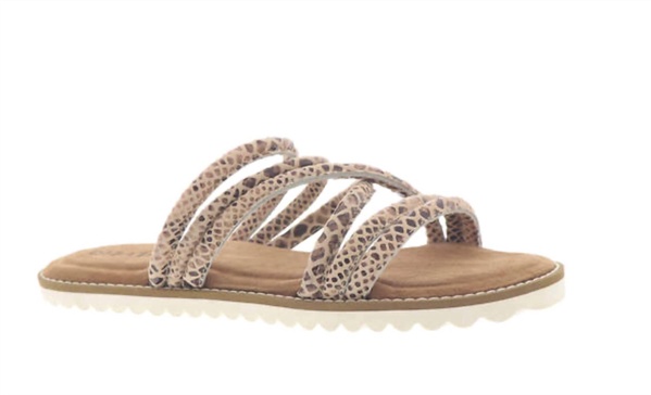 women's cedar cove sandals in brown snake