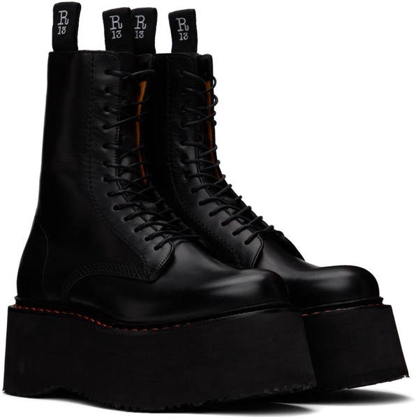 Black Double Stack Boots