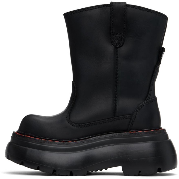 Black Chunky Workwear Boots