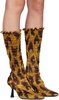 Black & Tan Lucienne Boots