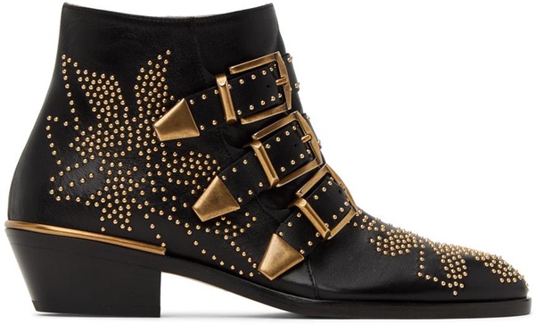 Embellished nappa leather Susanna ankle boots