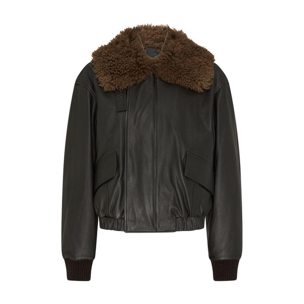 Leather blouson