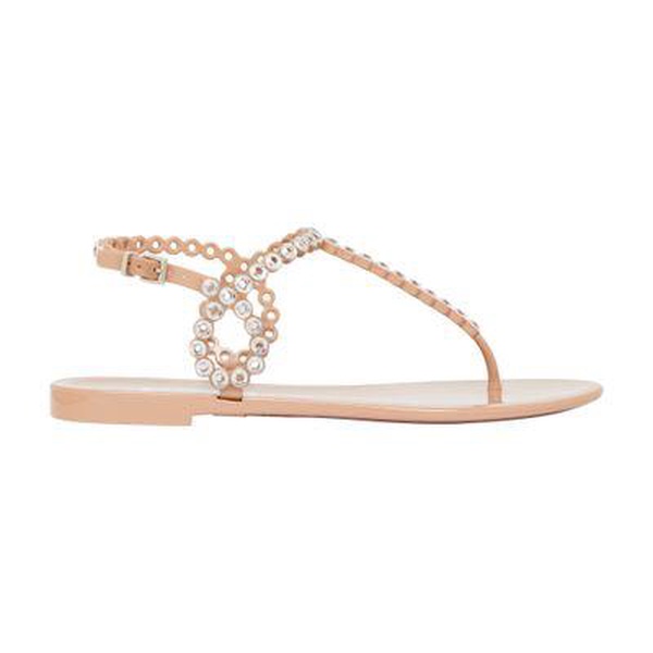 Almost Bare Crystal Jelly sandals