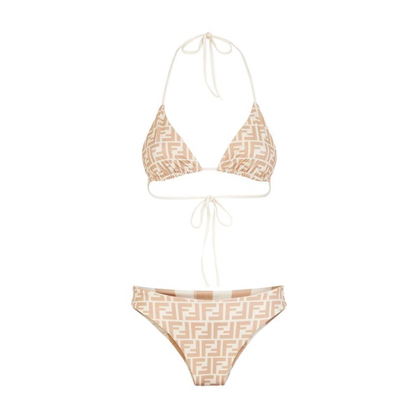 Two-piece reversible swimsuit