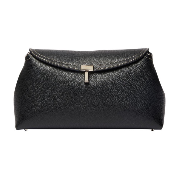 T-Lock leather clutch bag