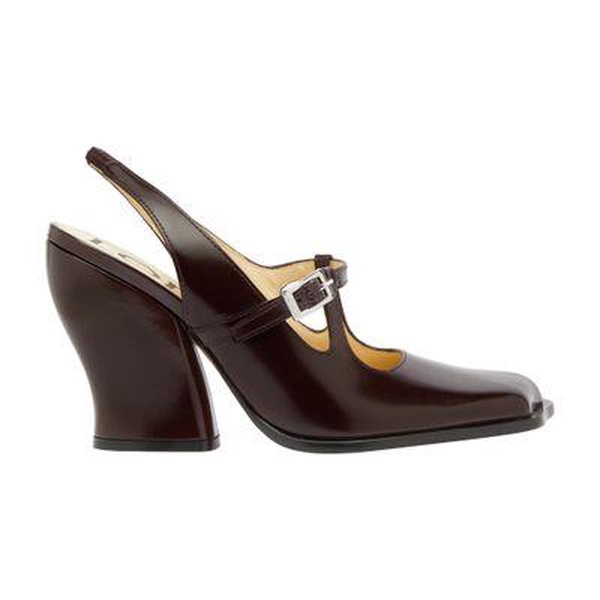 Onda slingback pumps in brushed calf leather