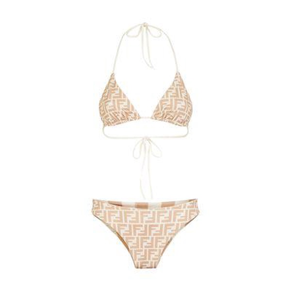 Two-piece reversible swimsuit