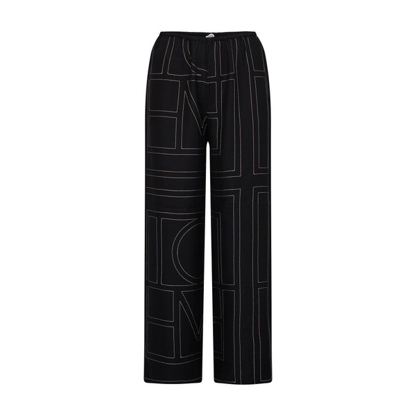 Monogram pyjama silk pants