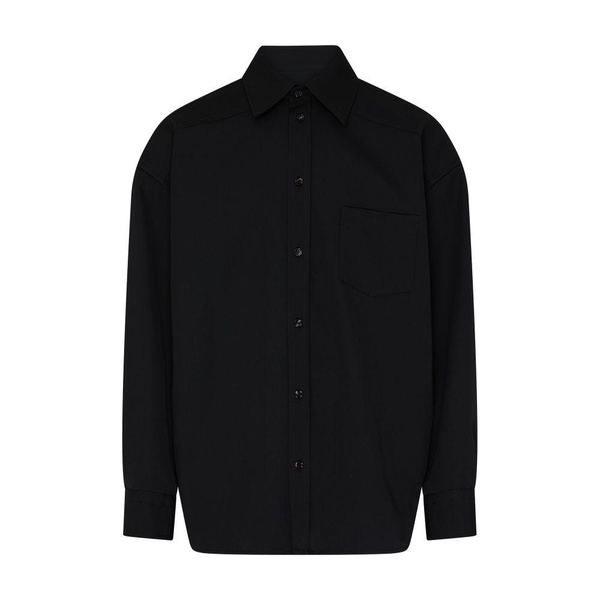 Wool broadcloth shirt